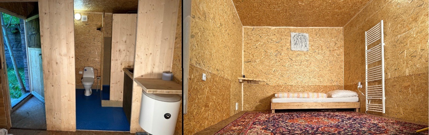 Interier prostoru pro terapie tmou